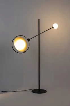 Sale Zuiver Sirius Vloerlamp Zwart, Goud