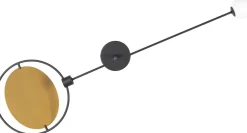 New Zuiver Sirius Wandlamp Zwart, Goud
