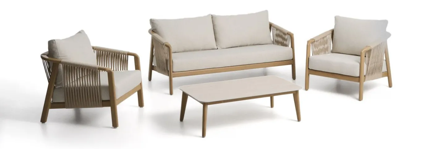 Hot Kave Home Sirte Loungeset Ecru, Naturel