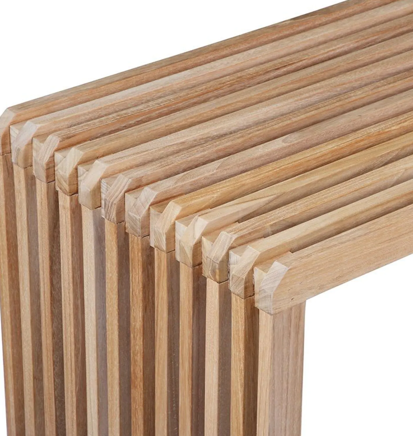 Hot HKLIVING Slatted L Bank Naturel