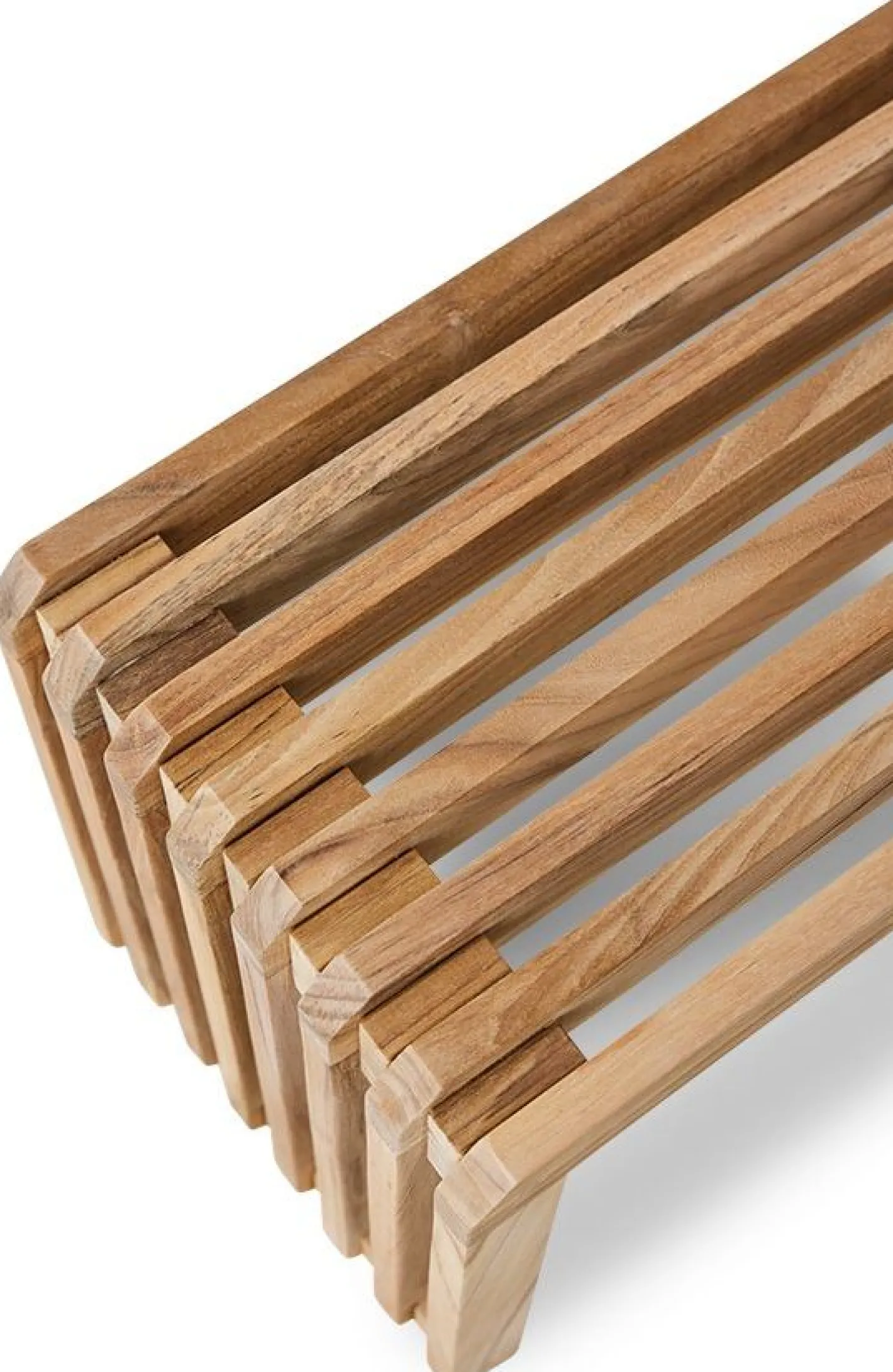 HKLIVING Slatted XL Bank Natural teak