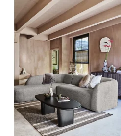 WOOOD Sloping Hoekbank Grey Melange