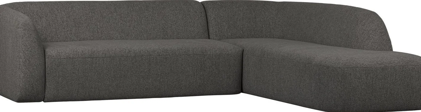 Sale WOOOD Sloping Hoekbank Grey/Black Melange