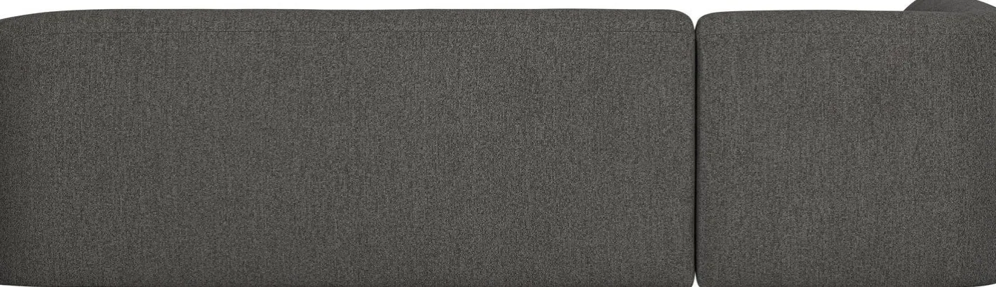 Best WOOOD Sloping Hoekbank Grey/Black Melange
