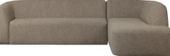 Best WOOOD Sloping Hoekbank Light Brown Melange