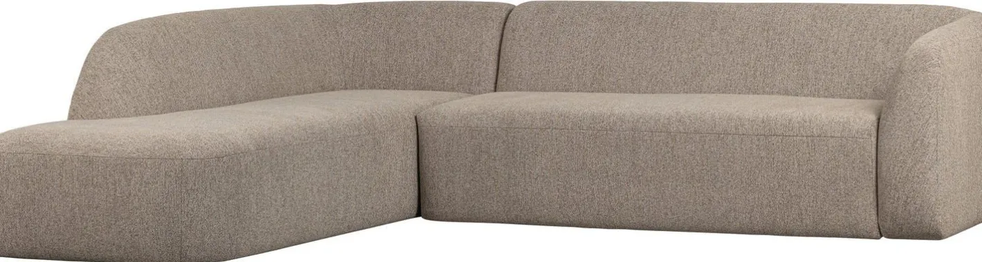 New WOOOD Sloping Hoekbank Natural Melange