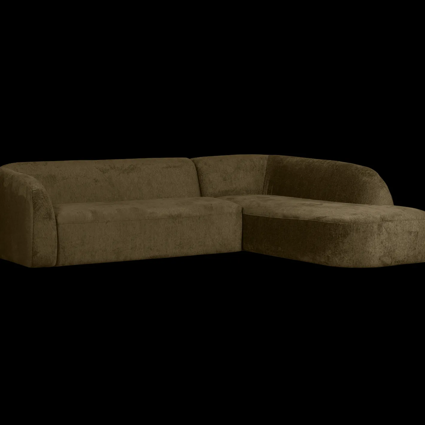 Discount WOOOD Sloping Rechts Hoekbank Brass