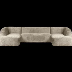 Online WOOOD Sloping Velvet U-bank Wheatfield