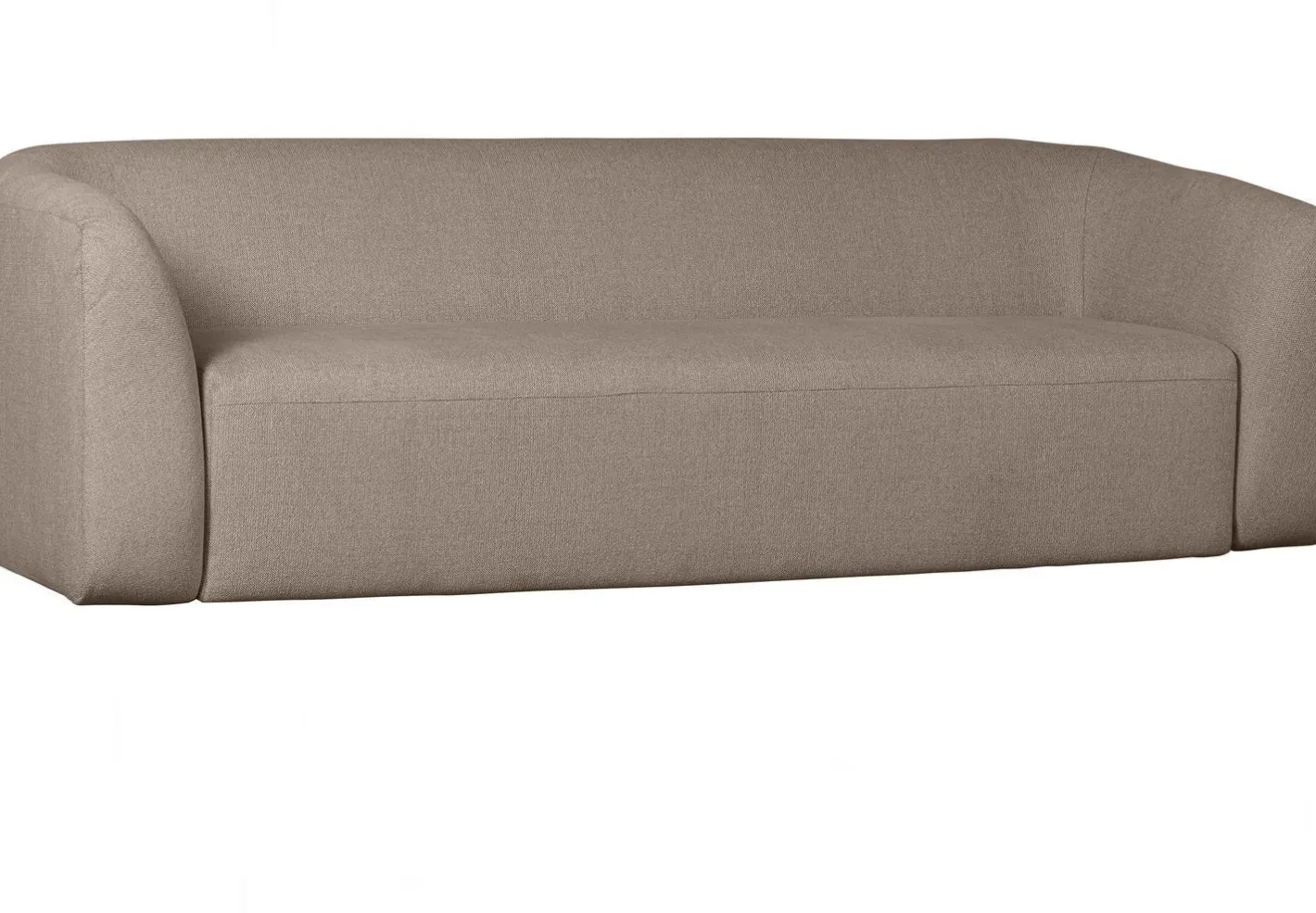 WOOOD Sloping 3-Zitsbank Light Brown Melange
