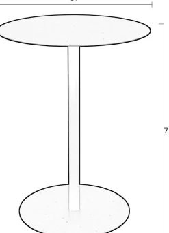 Sale Zuiver Snow Bijzettafel Black