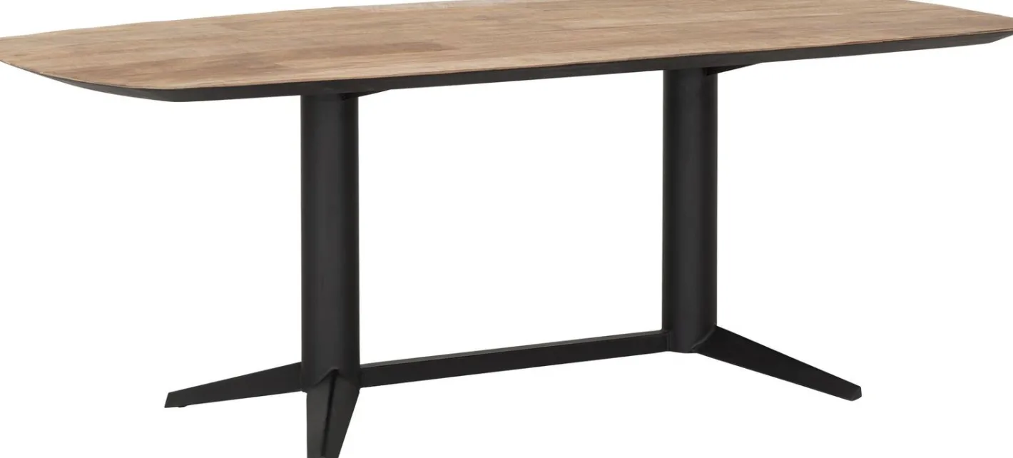 Best DTP Home Soho Teak Eettafel Bruin, Zwart