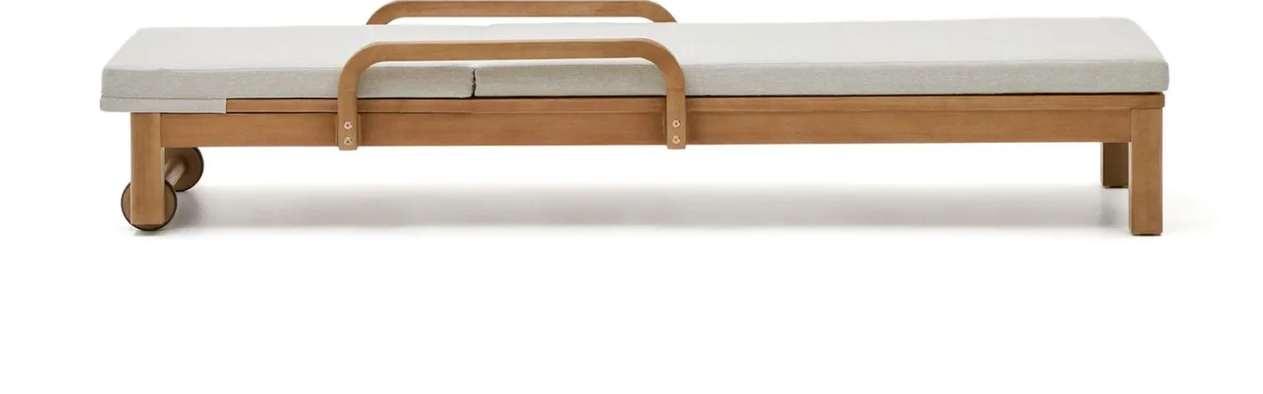 Online Kave Home Sonsaura Outdoor Ligstoel Naturel, Grijs