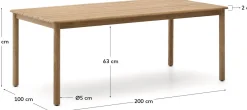 Best Kave Home Sori Outdoor Eettafel Naturel