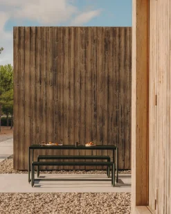New Kave Home Sotil Outdoor Tuintafel + Bankje Groen