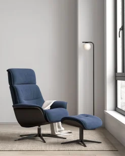 Stressless Spider Fauteuil + Hocker Black