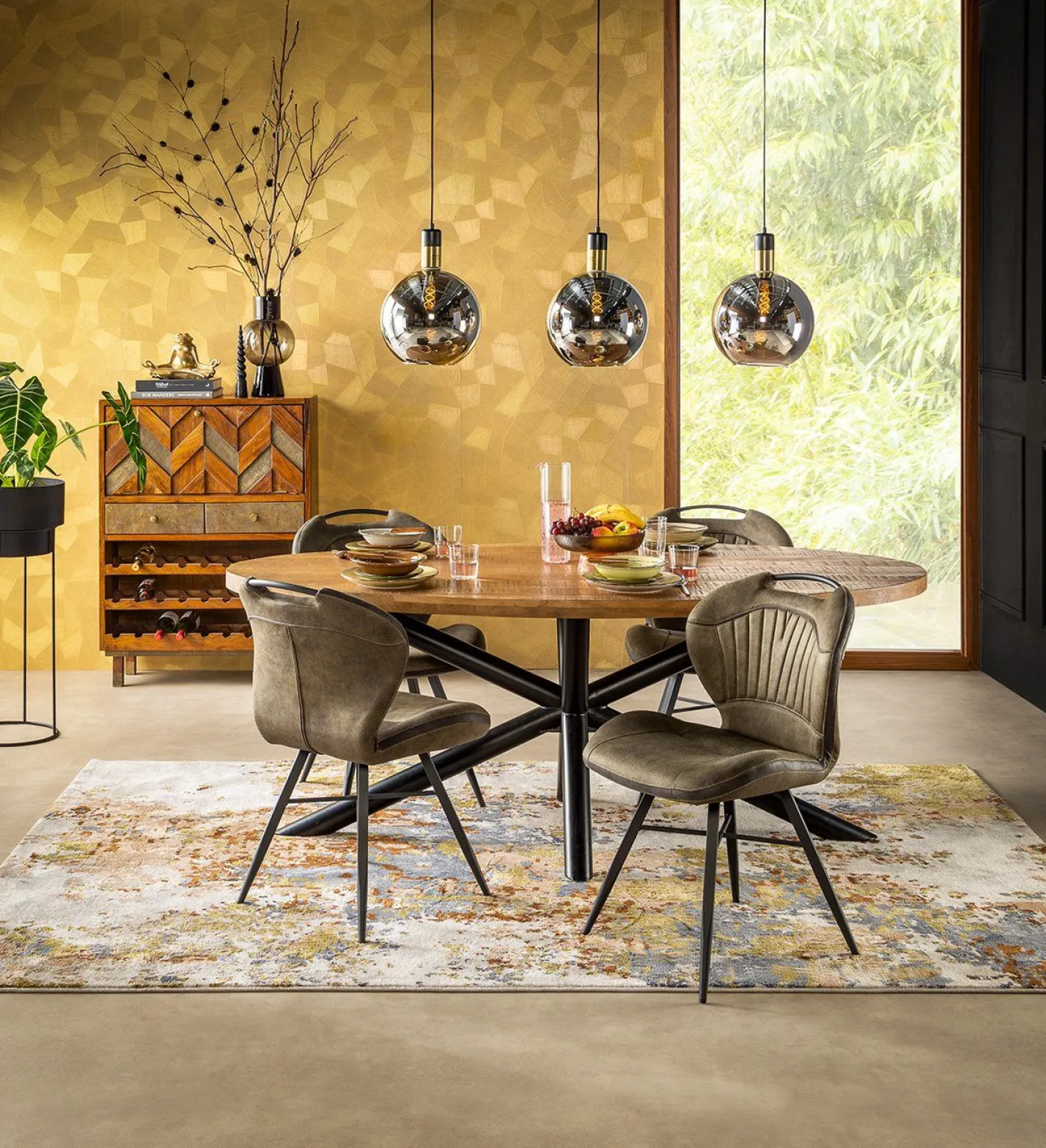 Sale Feelings Wonen Splash Eetkamerstoel Mossgroen