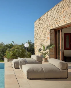 Kave Home Square Outdoor Chaise Longue Groen