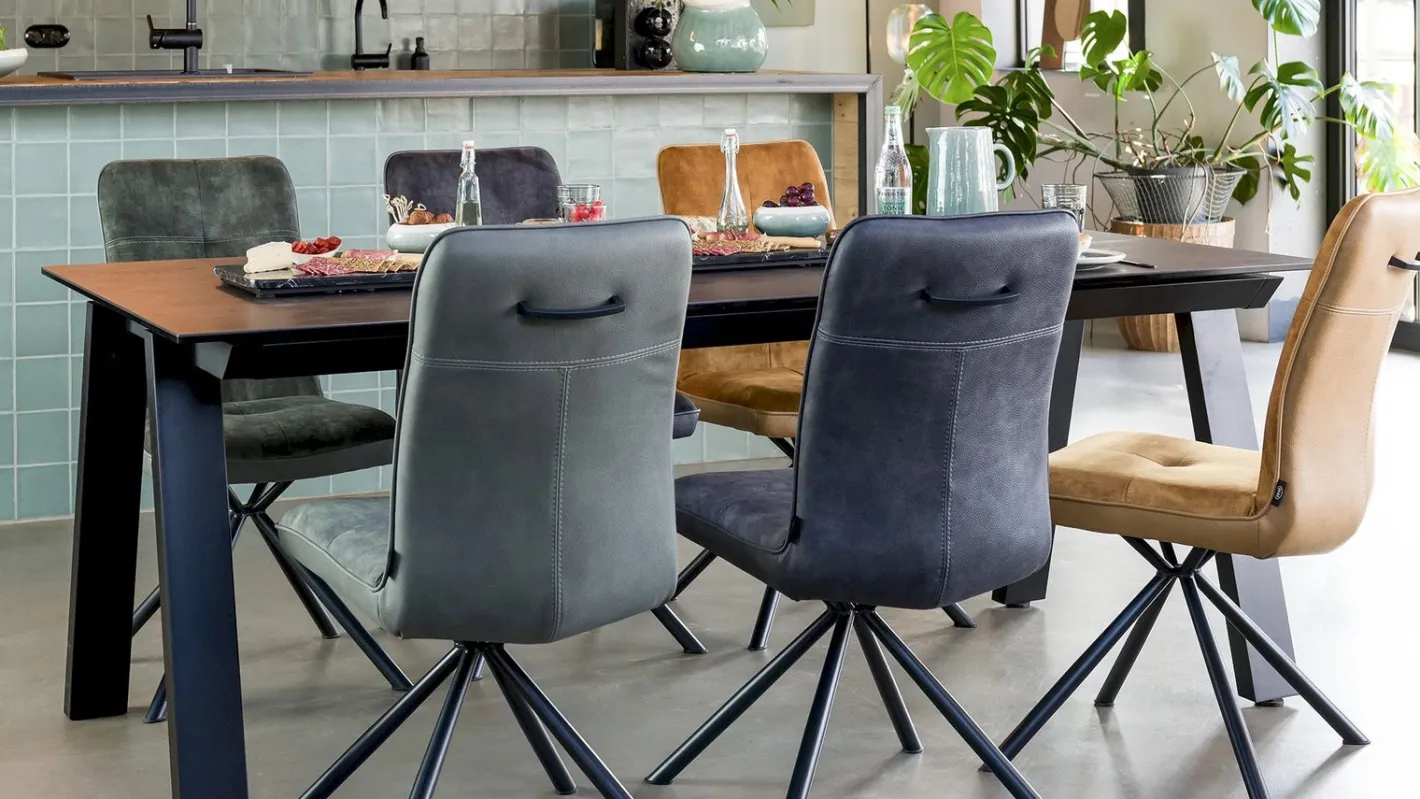 Online Henders en Hazel Stanford Eettafel Antraciet