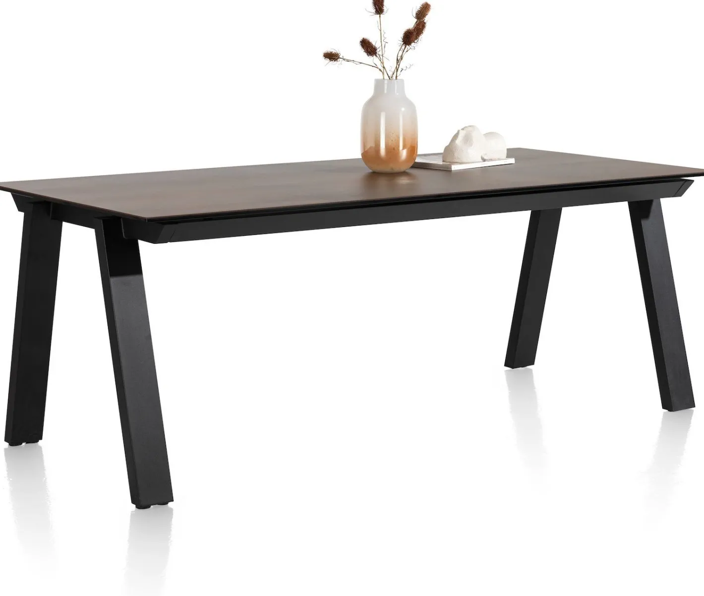 Outlet Henders en Hazel Stanford Uitschuiftafel Roest