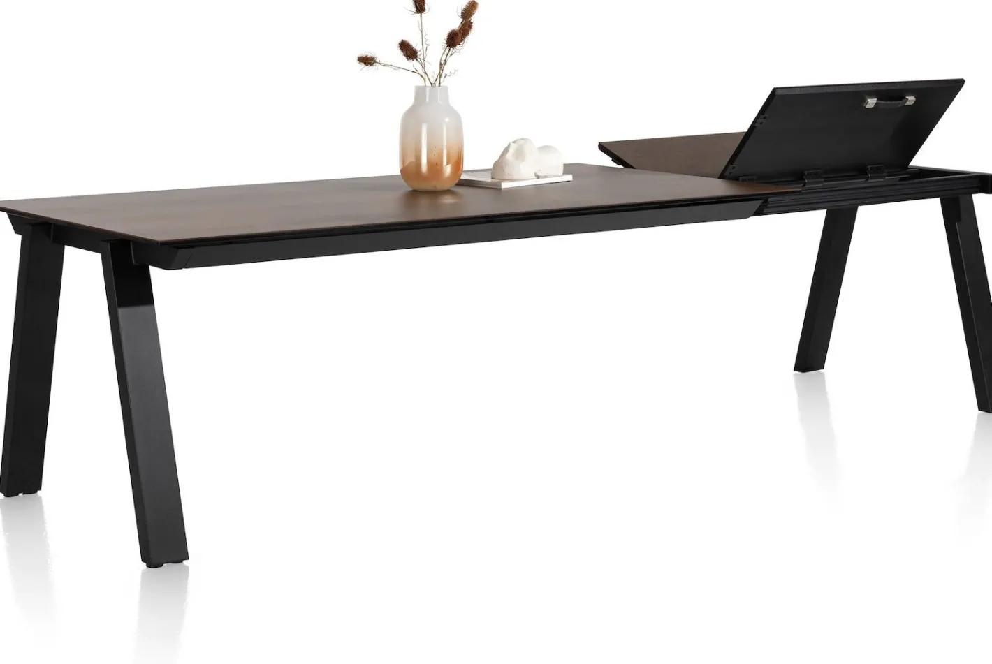 Outlet Henders en Hazel Stanford Uitschuiftafel Roest