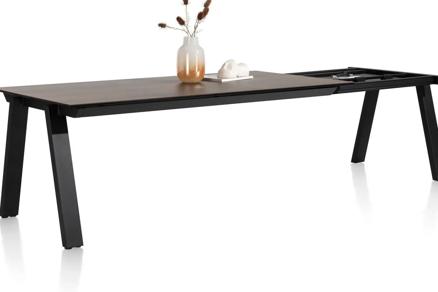 Outlet Henders en Hazel Stanford Uitschuiftafel Roest