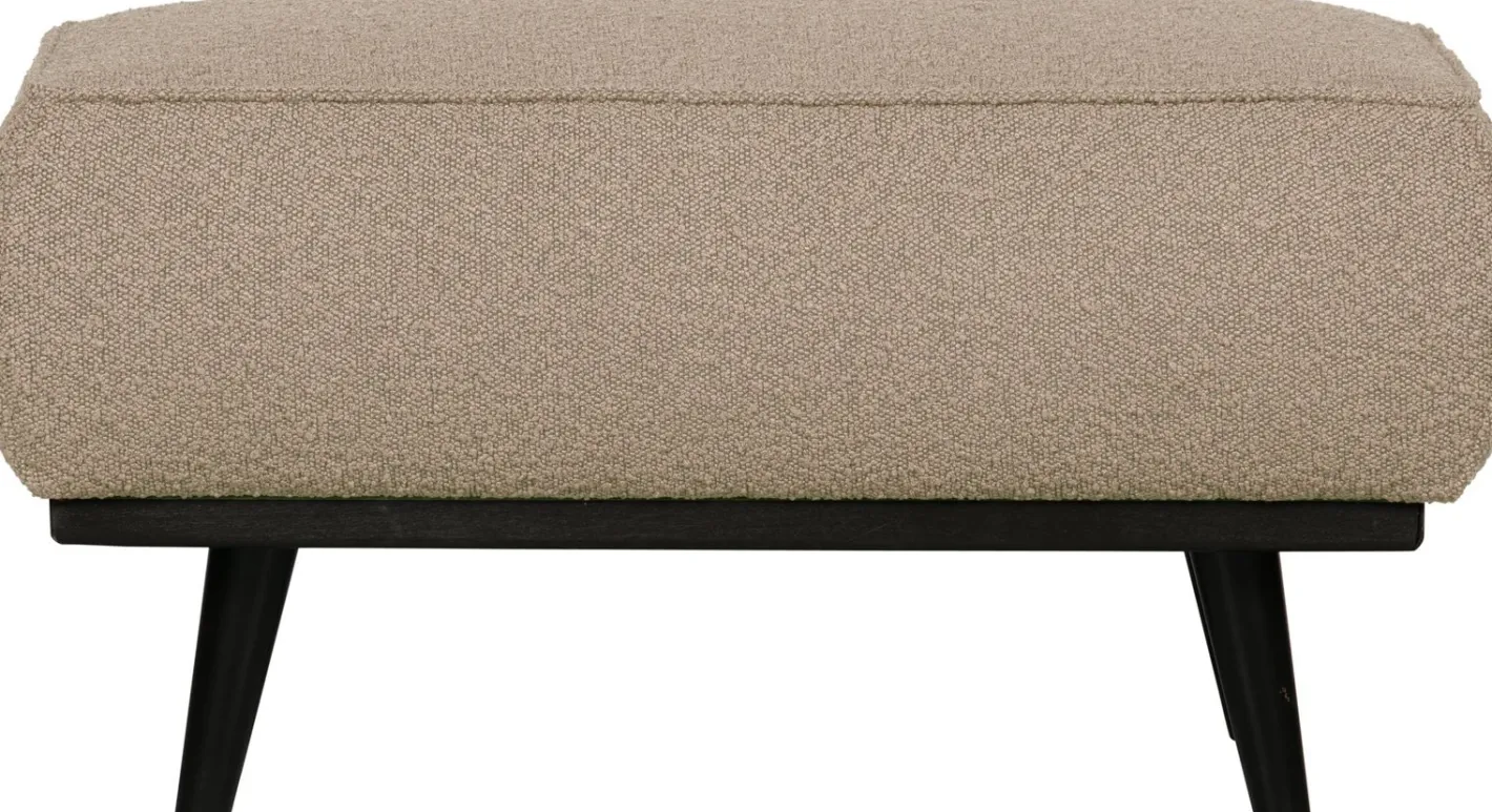 Outlet WOOOD Statement Bouclé Hocker Beige