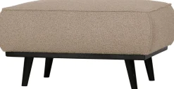Outlet WOOOD Statement Bouclé Hocker Beige
