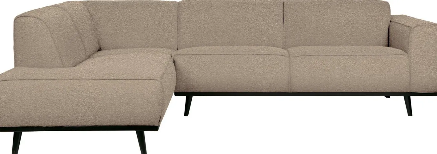 Sale WOOOD Statement Bouclé Links Hoekbank Beige