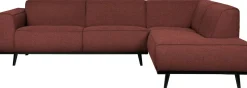 WOOOD Statement Bouclé Rechts Hoekbank Chestnut