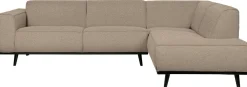 Discount WOOOD Statement Bouclé Rechts Hoekbank Beige