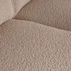 Discount WOOOD Statement Bouclé Rechts Hoekbank Beige