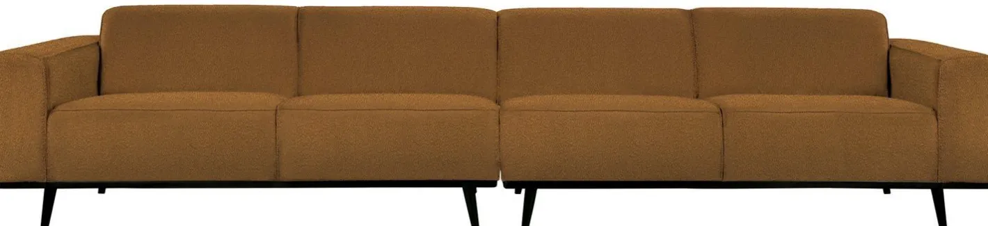 New WOOOD Statement Bouclé XL 4-Zitsbank Butter