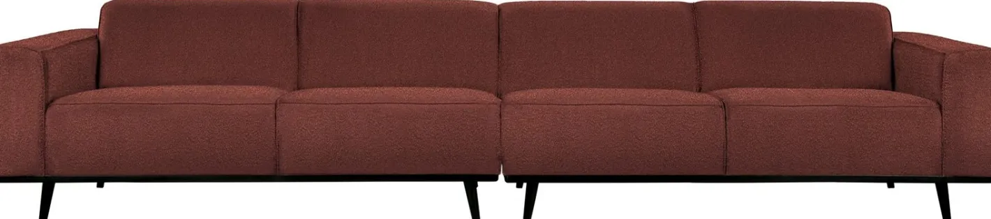 New WOOOD Statement Bouclé XL 4-Zitsbank Chestnut