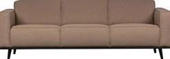 Clearance WOOOD Statement Bouclé 3-Zitsbank Nougat