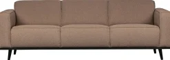 Clearance WOOOD Statement Bouclé 3-Zitsbank Nougat