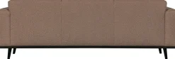 Clearance WOOOD Statement Bouclé 3-Zitsbank Nougat