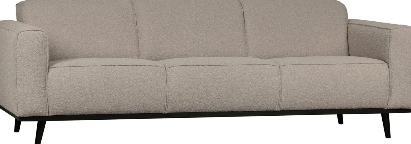 Outlet WOOOD Statement Bouclé 3-Zitsbank Beige