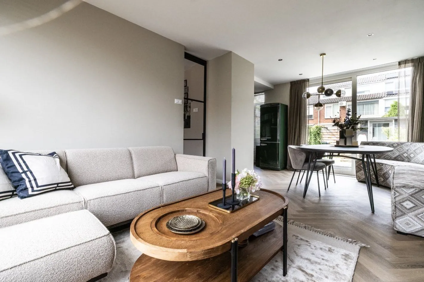 Outlet WOOOD Statement Bouclé 3-Zitsbank Beige