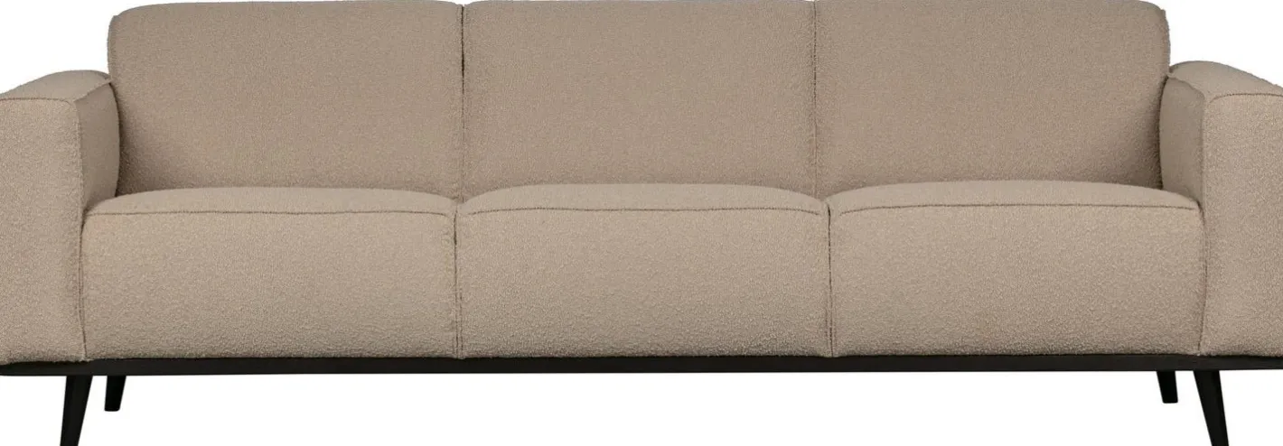 Outlet WOOOD Statement Bouclé 3-Zitsbank Beige