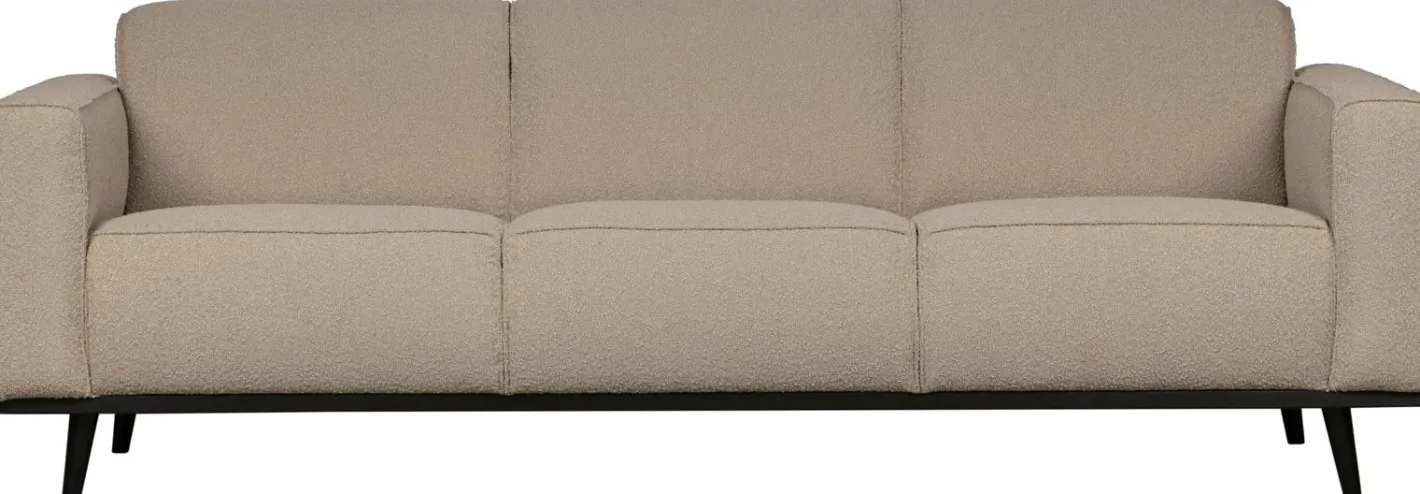 Outlet WOOOD Statement Bouclé 3-Zitsbank Beige