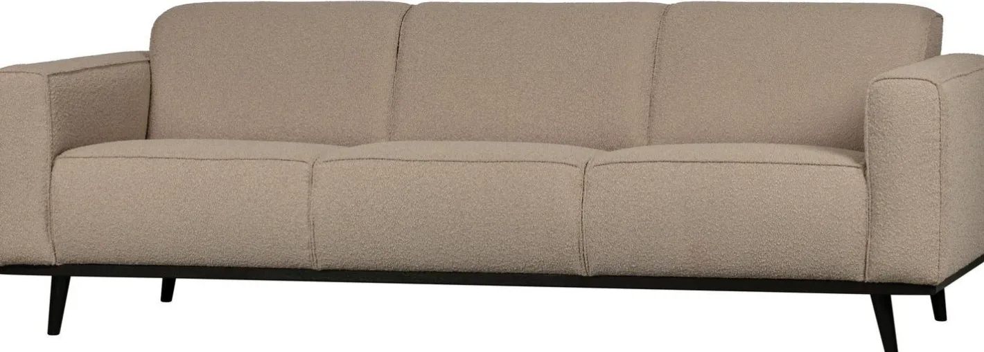 Outlet WOOOD Statement Bouclé 3-Zitsbank Beige
