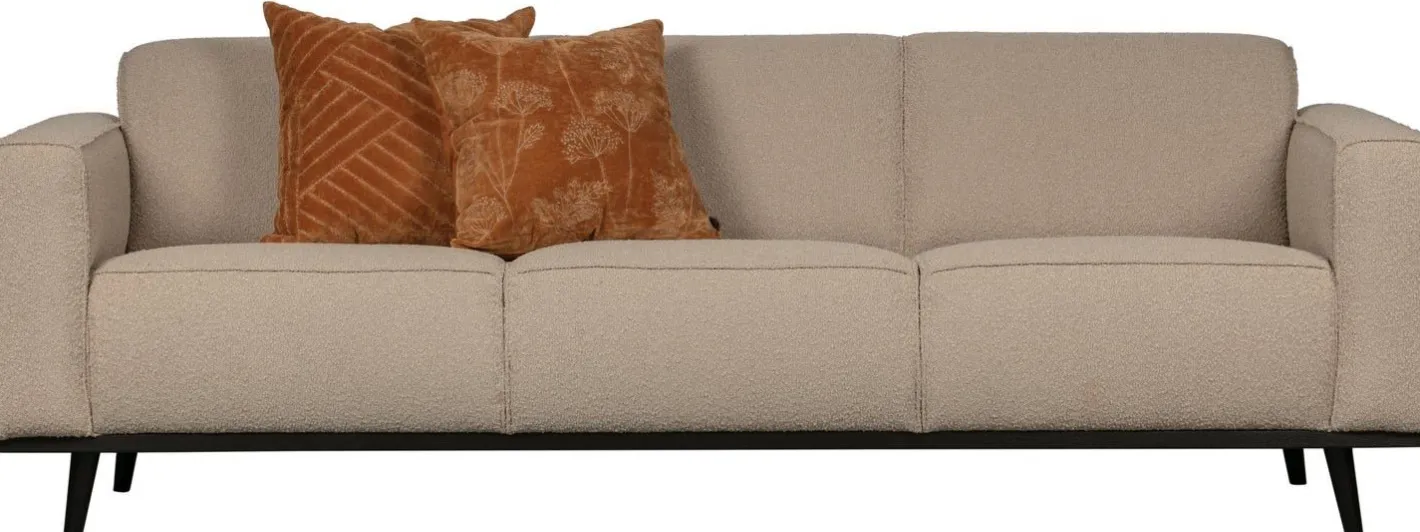 Outlet WOOOD Statement Bouclé 3-Zitsbank Beige