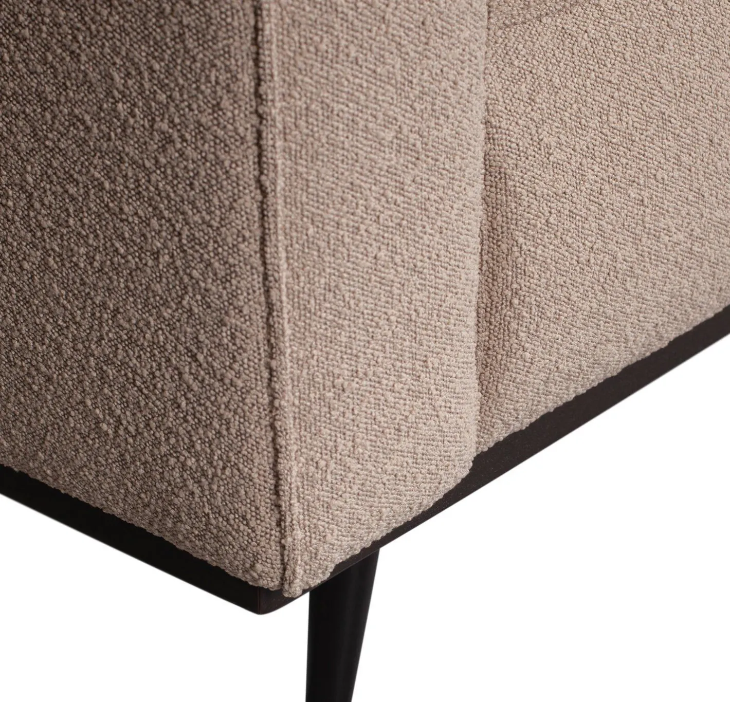 Outlet WOOOD Statement Bouclé 3-Zitsbank Beige