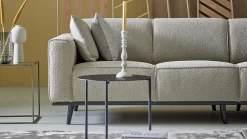 Best WOOOD Statement Bouclé 4-Zitsbank Beige