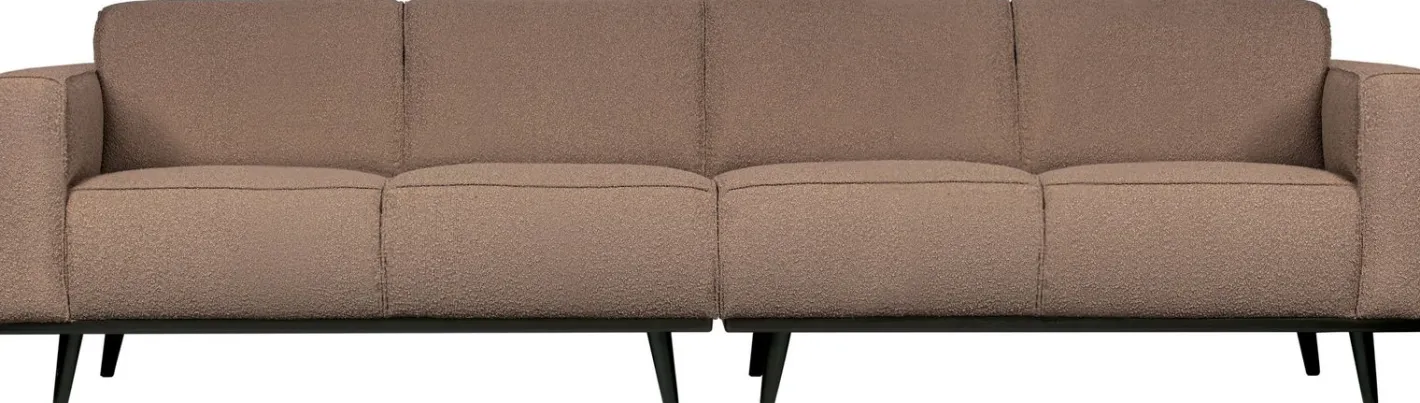 Hot WOOOD Statement Bouclé 4-Zitsbank Nougat