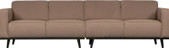 Hot WOOOD Statement Bouclé 4-Zitsbank Nougat