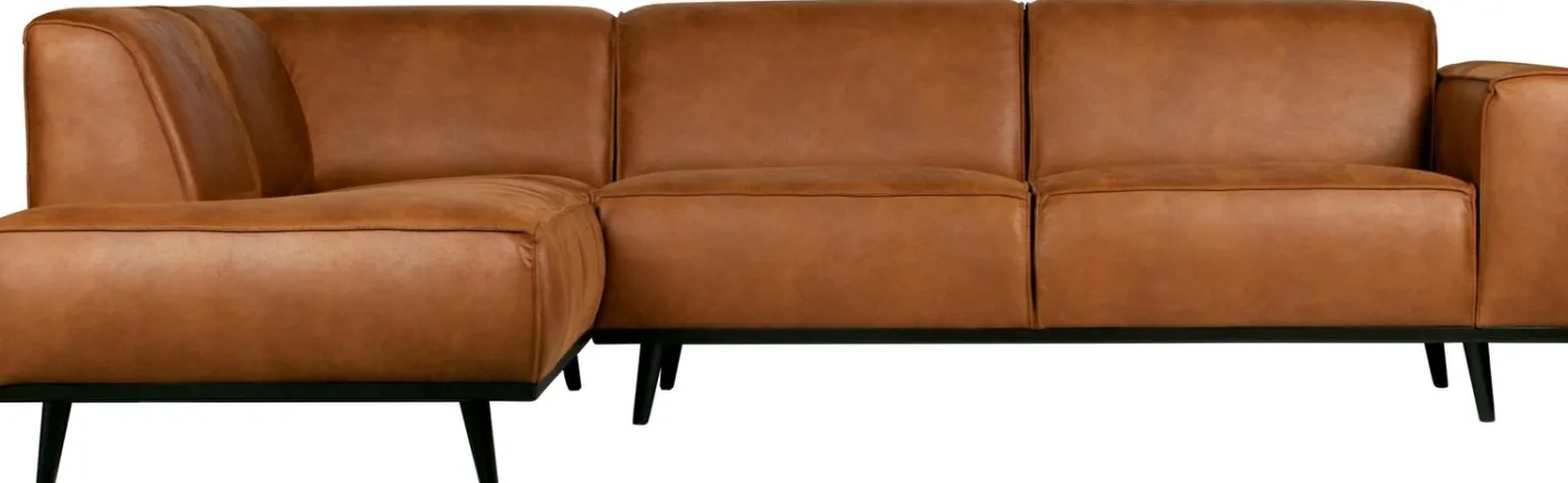 Outlet WOOOD Statement Links Hoekbank cognac