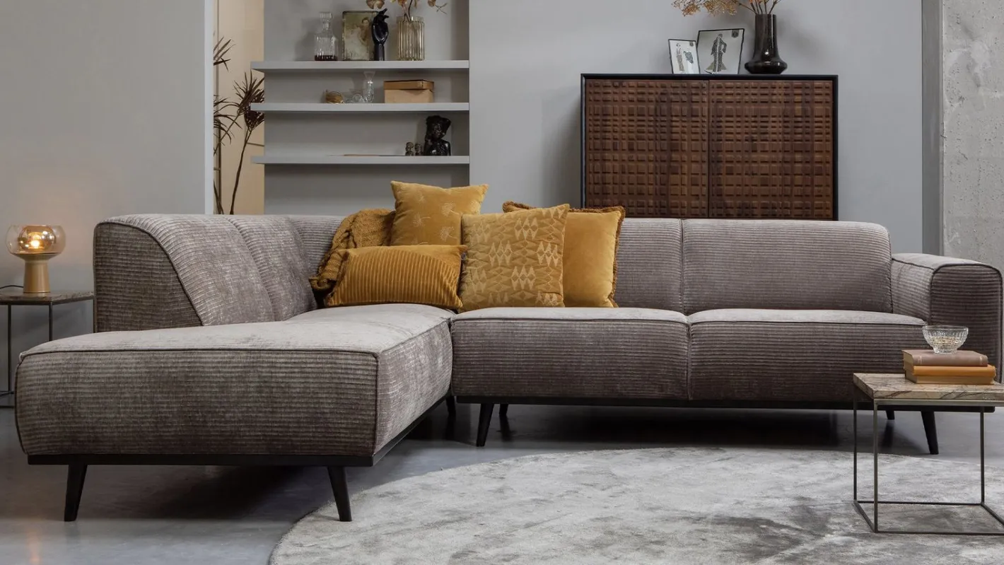 Outlet WOOOD Statement Links Rib Hoekbank Rock
