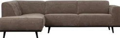 Online WOOOD Statement Links Rib Hoekbank Taupe