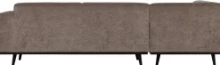 Online WOOOD Statement Links Rib Hoekbank Taupe